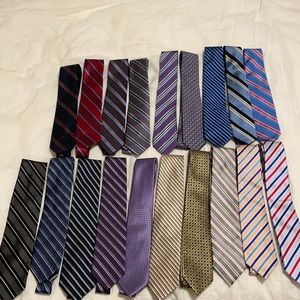 Jos. A. Bank. ties (+ other brands) total 19 ties.